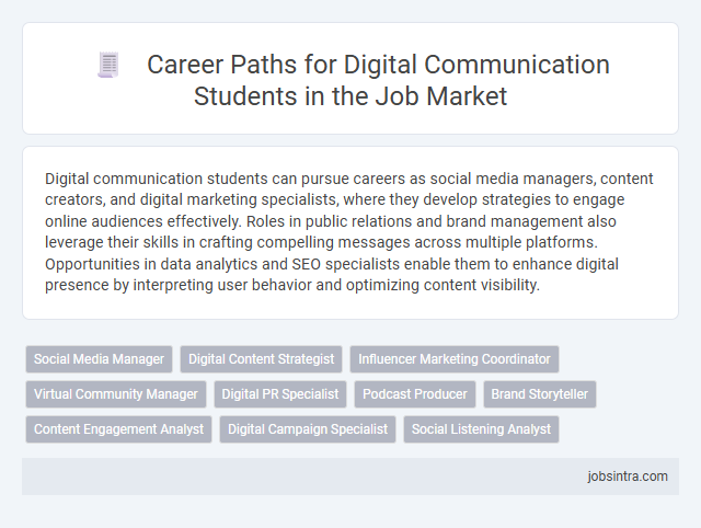 Career Paths for Digital Communication Students in the Job Market