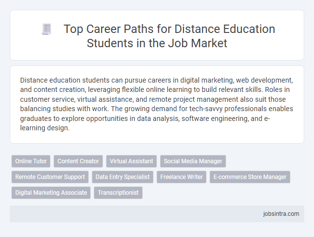Top Career Paths for Distance Education Students in the Job Market