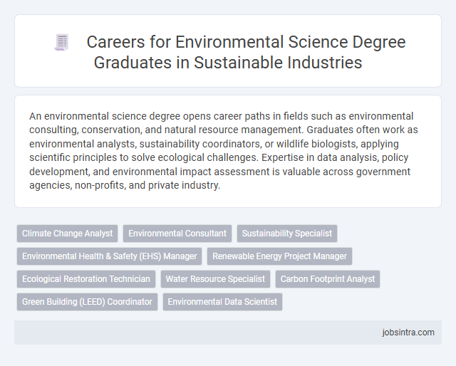 Careers for Environmental Science Degree Graduates in Sustainable Industries