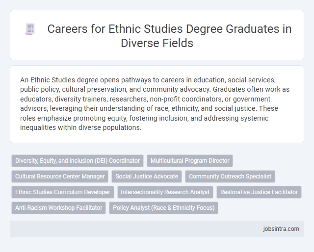 Careers for Ethnic Studies Degree Graduates in Diverse Fields