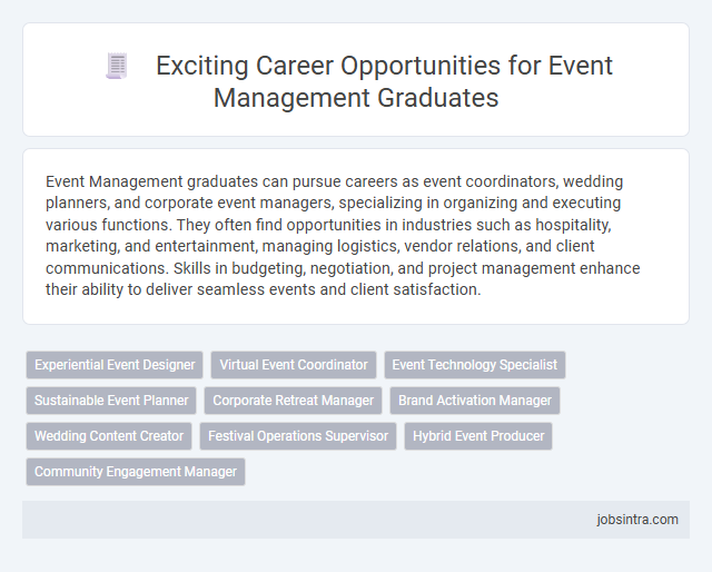 Exciting Career Opportunities for Event Management Graduates