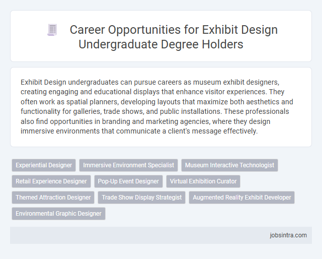 Career Opportunities for Exhibit Design Undergraduate Degree Holders