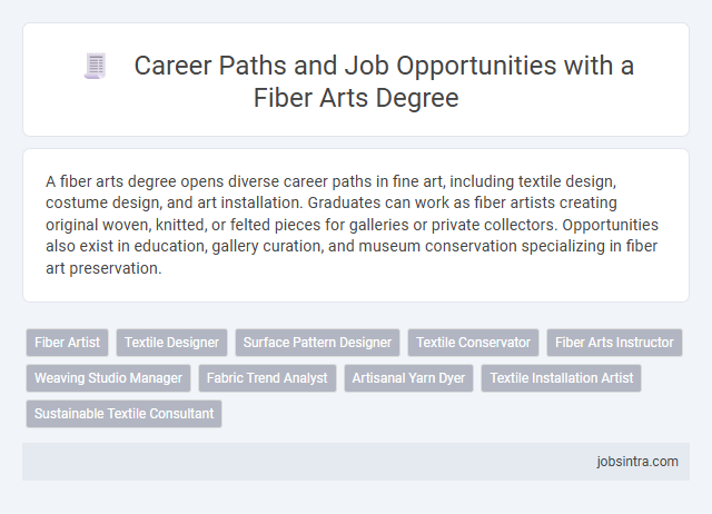 Career Paths and Job Opportunities with a Fiber Arts Degree