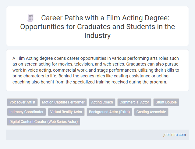 Career Paths with a Film Acting Degree: Opportunities for Graduates and Students in the Industry
