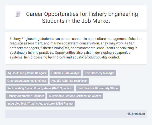Career Opportunities for Fishery Engineering Students in the Job Market