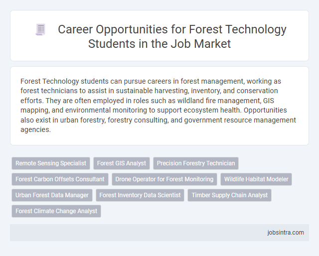 Career Opportunities for Forest Technology Students in the Job Market