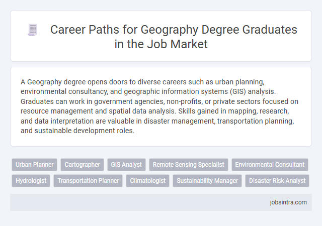 Career Paths for Geography Degree Graduates in the Job Market