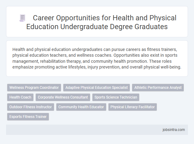 Career Opportunities for Health and Physical Education Undergraduate Degree Graduates