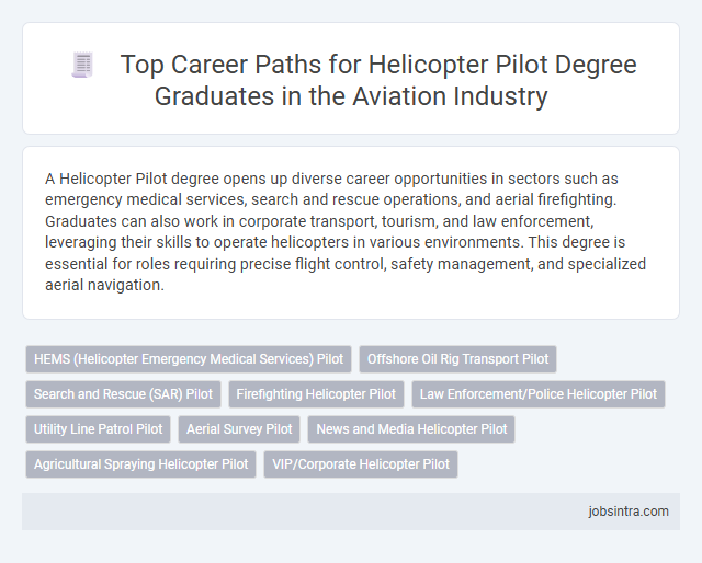 Top Career Paths for Helicopter Pilot Degree Graduates in the Aviation Industry