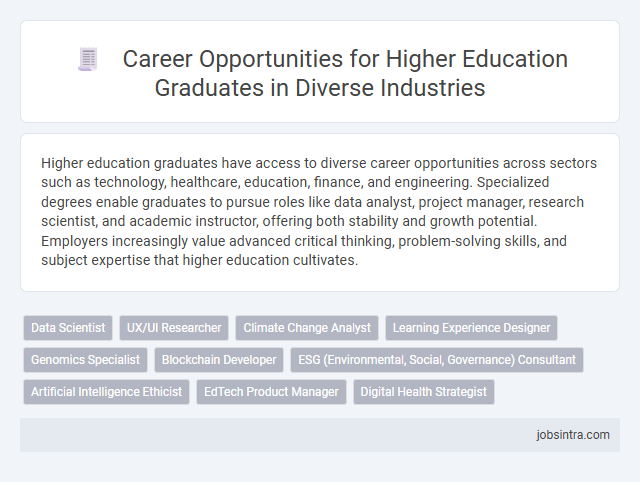 Career Opportunities for Higher Education Graduates in Diverse Industries