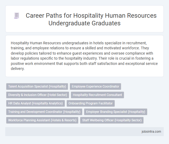 Career Paths for Hospitality Human Resources Undergraduate Graduates