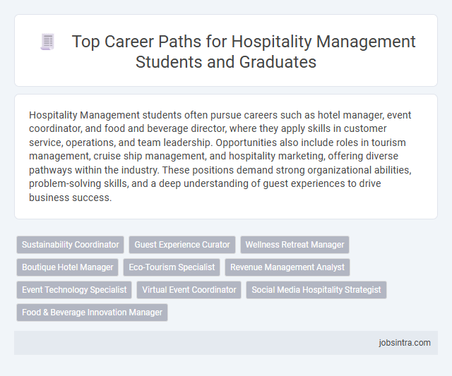 Top Career Paths for Hospitality Management Students and Graduates