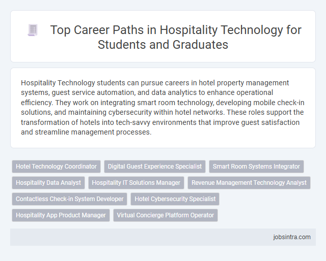 Top Career Paths in Hospitality Technology for Students and Graduates