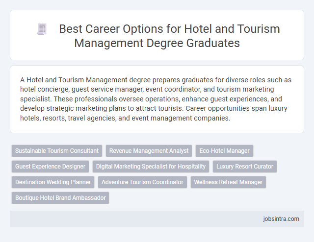 Best Career Options for Hotel and Tourism Management Degree Graduates