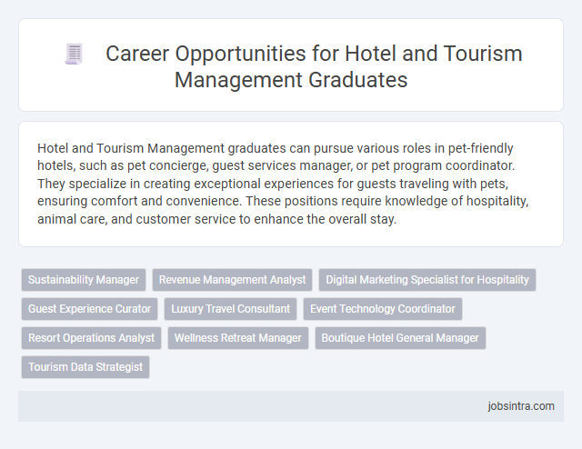 Career Opportunities for Hotel and Tourism Management Graduates