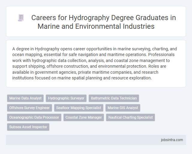 Careers for Hydrography Degree Graduates in Marine and Environmental Industries