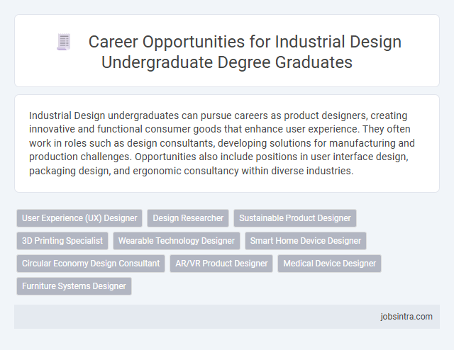 Career Opportunities for Industrial Design Undergraduate Degree Graduates