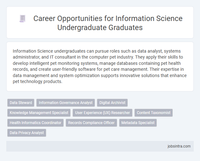 Career Opportunities for Information Science Undergraduate Graduates