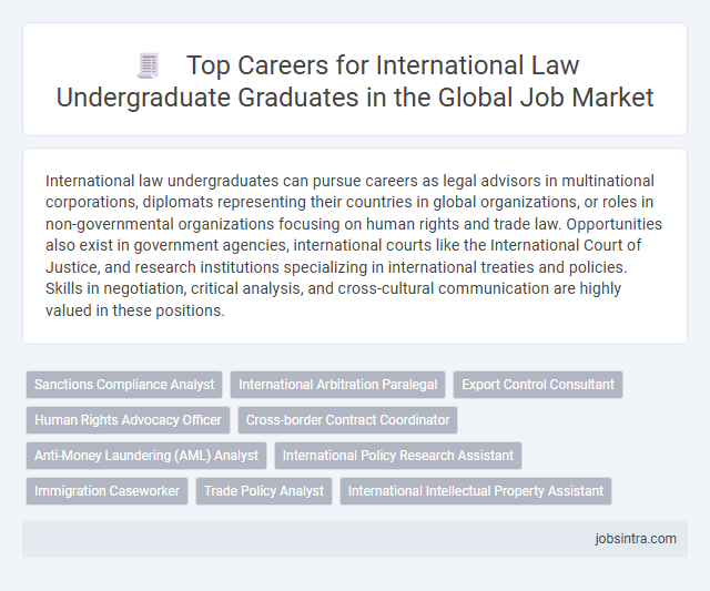 Top Careers for International Law Undergraduate Graduates in the Global Job Market
