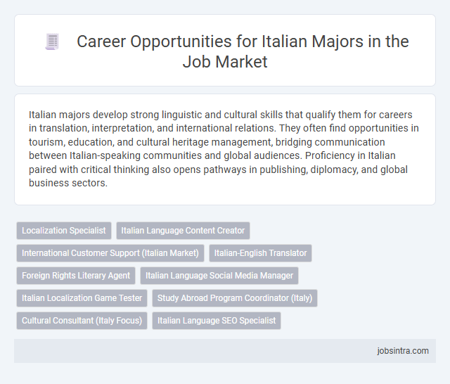 Career Opportunities for Italian Majors in the Job Market