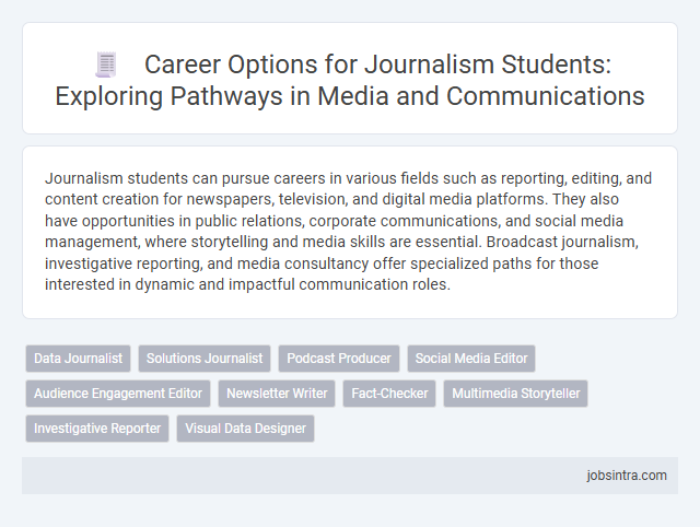 Career Options for Journalism Students: Exploring Pathways in Media and Communications