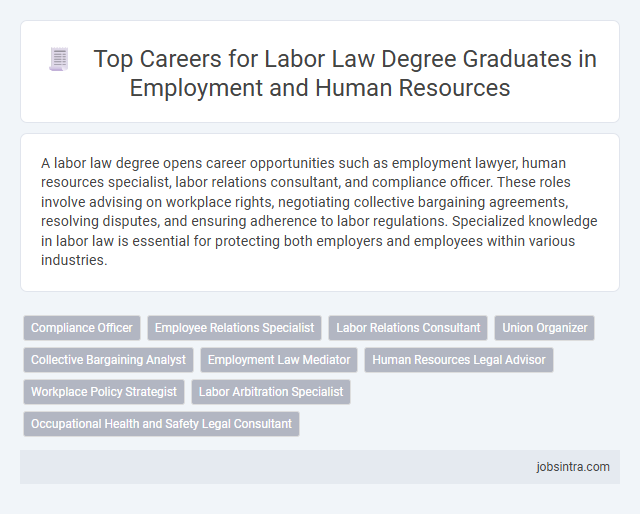 Top Careers for Labor Law Degree Graduates in Employment and Human Resources
