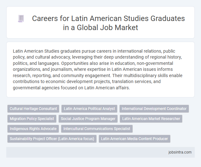 Careers for Latin American Studies Graduates in a Global Job Market