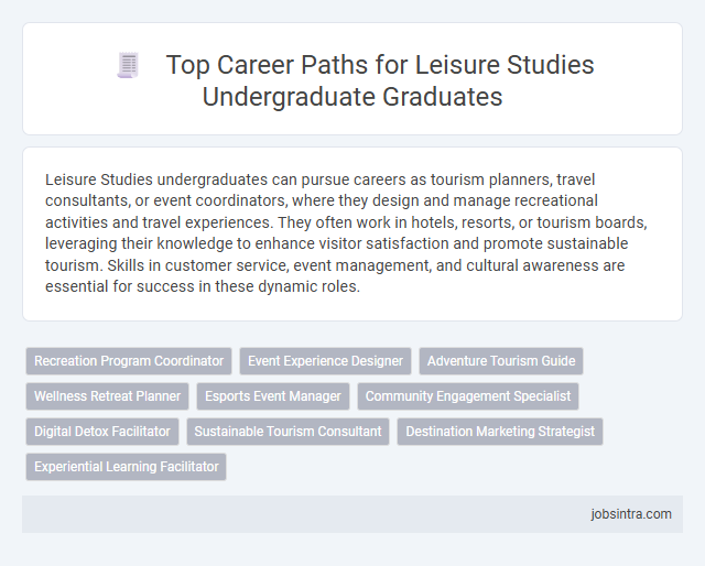 Top Career Paths for Leisure Studies Undergraduate Graduates