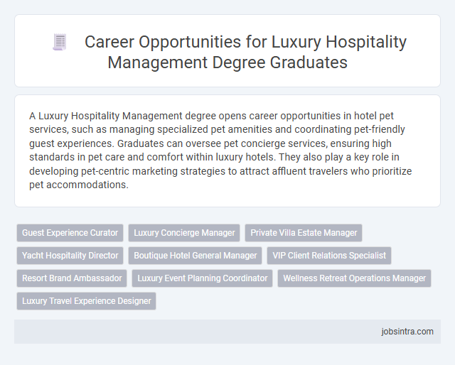 Career Opportunities for Luxury Hospitality Management Degree Graduates