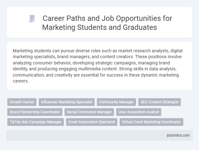 Career Paths and Job Opportunities for Marketing Students and Graduates