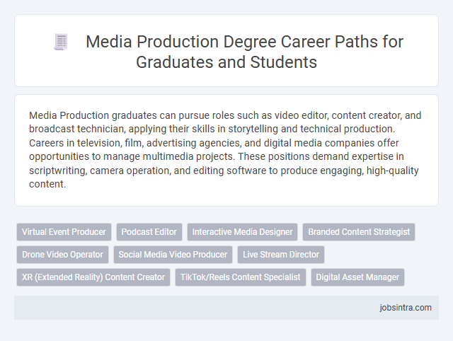 Media Production Degree Career Paths for Graduates and Students