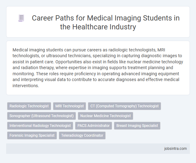Career Paths for Medical Imaging Students in the Healthcare Industry