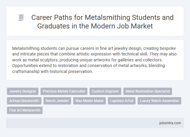 Career Paths for Metalsmithing Students and Graduates in the Modern Job Market