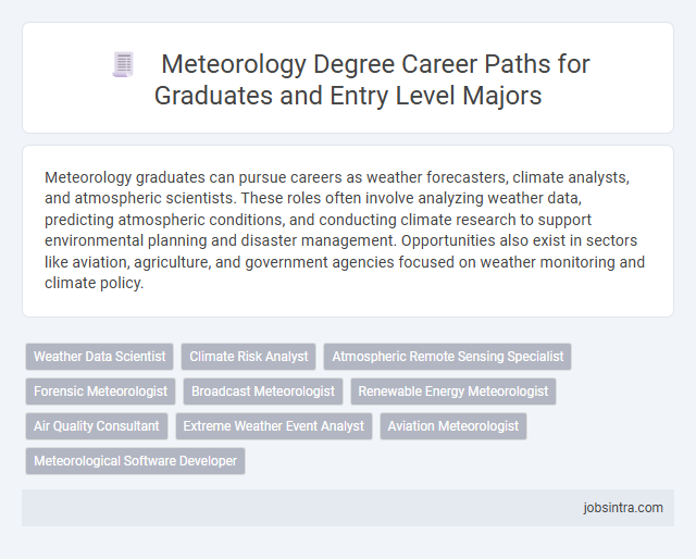 Meteorology Degree Career Paths for Graduates and Entry Level Majors