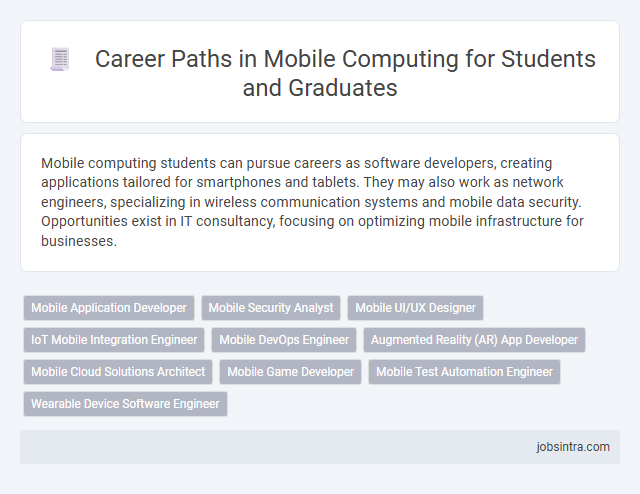 Career Paths in Mobile Computing for Students and Graduates