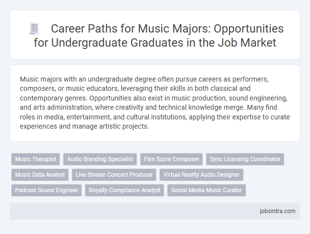 Career Paths for Music Majors: Opportunities for Undergraduate Graduates in the Job Market