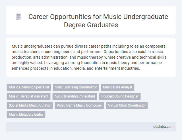 Career Opportunities for Music Undergraduate Degree Graduates