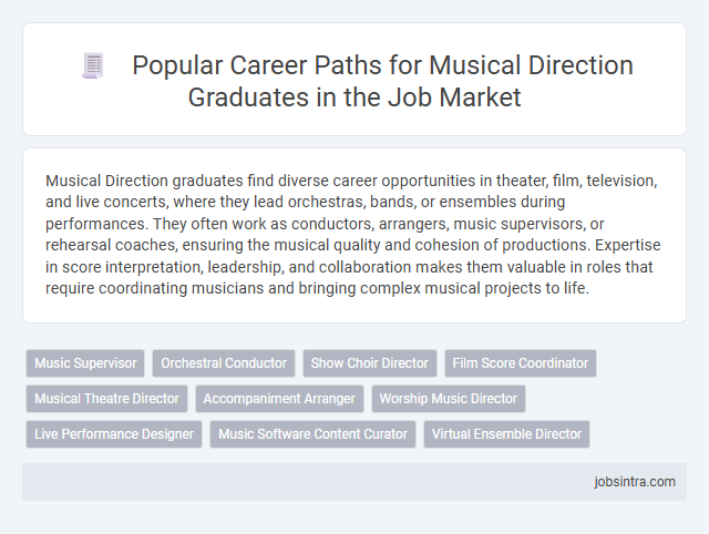 Popular Career Paths for Musical Direction Graduates in the Job Market