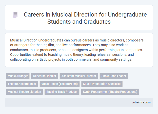 Careers in Musical Direction for Undergraduate Students and Graduates