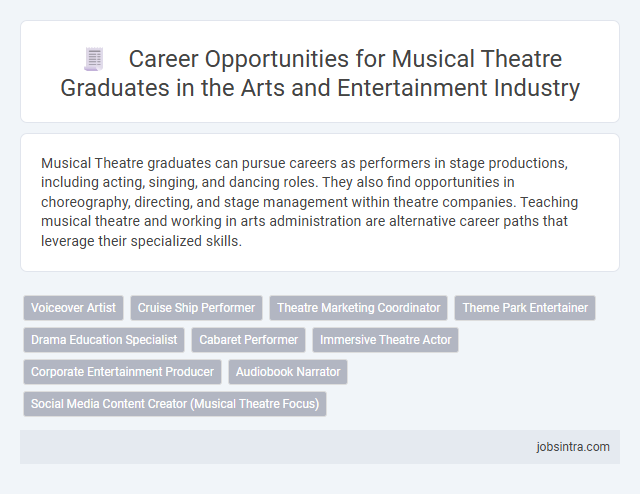Career Opportunities for Musical Theatre Graduates in the Arts and Entertainment Industry