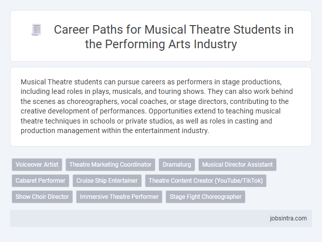 Career Paths for Musical Theatre Students in the Performing Arts Industry