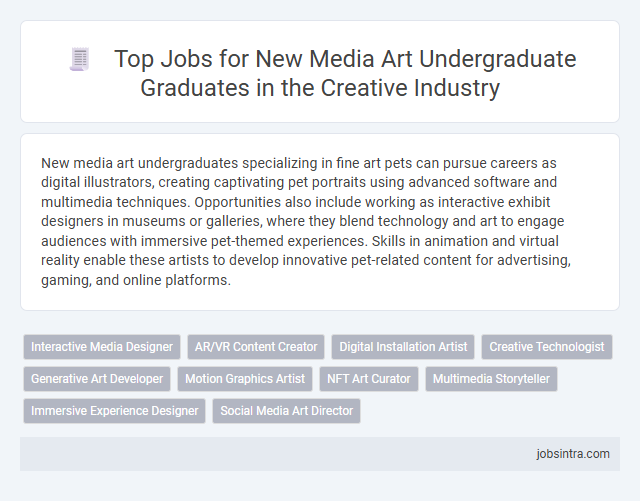 Top Jobs for New Media Art Undergraduate Graduates in the Creative Industry