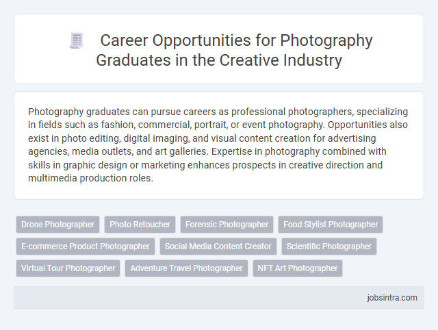 Career Opportunities for Photography Graduates in the Creative Industry