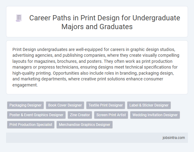 Career Paths in Print Design for Undergraduate Majors and Graduates