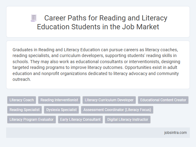Career Paths for Reading and Literacy Education Students in the Job Market