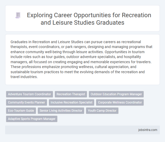 Exploring Career Opportunities for Recreation and Leisure Studies Graduates