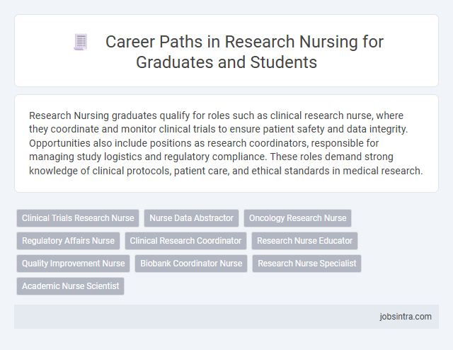 Career Paths in Research Nursing for Graduates and Students