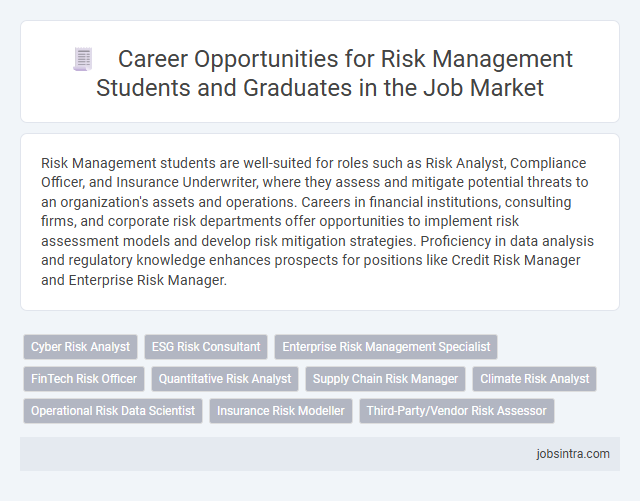 Career Opportunities for Risk Management Students and Graduates in the Job Market