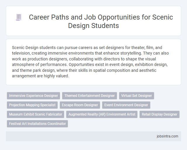 Career Paths and Job Opportunities for Scenic Design Students