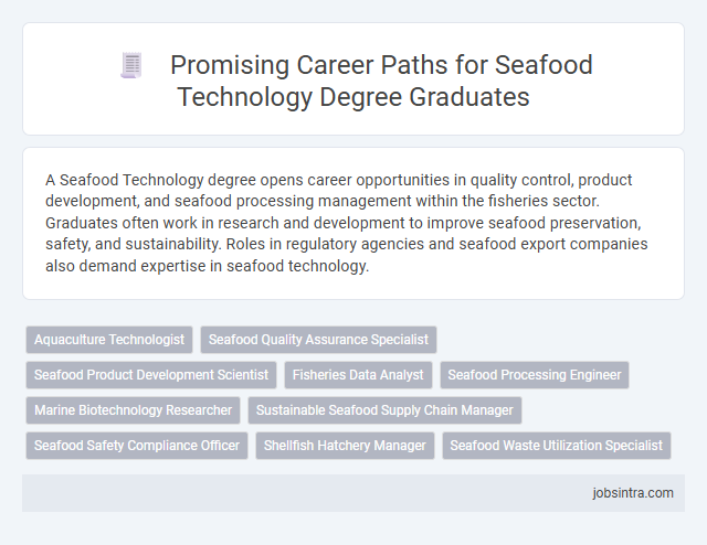 Promising Career Paths for Seafood Technology Degree Graduates